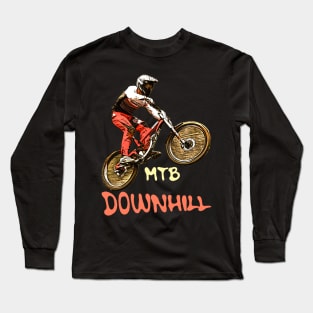 vtt mtb downhill Long Sleeve T-Shirt